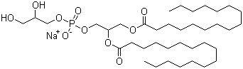 structure of CAS# 67232-81-9, Dipalmitoyl phosphatidylglycerole sodium salt;1,2-Dipalmitoyl-sn-glycero-3-phospho-rac-(1-glycerol) sodium salt