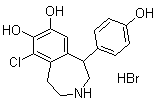 Fenoldopam monohydrobromide molecular structure (CAS 67287-54-1)