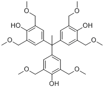 4,4',4''-(1,1,1-Ethanetriyl)tris[2,6-bis(methoxymethyl)phenol] molecular structure (CAS 672926-26-0)