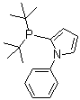 N-Phenylpyrrol-2-yldi-tert-butylphosphine molecular structure (CAS 672937-61-0)