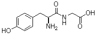 L-酪氨酰甘氨酸分子结构 (CAS 673-08-5)