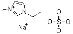 3-乙基-1-甲基-1H-咪唑鎓硫酸盐钠盐分子结构 (CAS 674282-83-8)