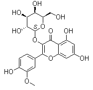 结构式 CAS# 6743-92-6, 异鼠李素 3-O-半乳糖苷
