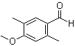 structure of CAS# 6745-75-1, 2,5-Dimethylanisaldehyde;4-Methoxy-2,5-dimethylbenzaldehyde; 4-Methoxyisoxylaldehyde; 2,5-Dimethyl-p-anisaldehyde