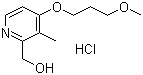[4-(3-Methyoxypropoxy)-3-methyl-2-pyridinyl]methanol hydrochloride molecular structure (CAS 675198-19-3)