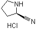 structure of CAS# 675602-84-3, (R)-Pyrrolidine-2-carbonitrile hydrochloride;(2R)-2-Pyrrolidinecarbonitrile, monohydrochloride