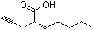 (2R)-2-(2-Propyn-1-yl)heptanoic acid molecular structure (CAS 675831-45-5)