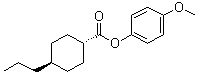 trans-4-Propylcyclohexanecarboxylic acid 4-methoxyphenyl ester molecular structure (CAS 67589-38-2)