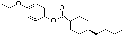 结构式 CAS# 67589-47-3, 反式-4-丁基环己基甲酸 4-乙氧基苯酯