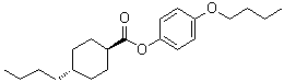 4-Butoxyphenyl trans-4-butylcyclohexane-1-carboxylate molecular structure (CAS 67589-49-5)