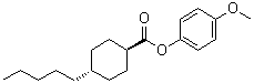 4-Methoxyphenyl trans-4-pentylcyclohexanecarboxylate molecular structure (CAS 67589-52-0)