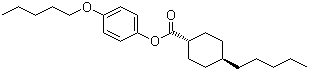 trans-4-Pentylcyclohexanecarboxylic acid 4-(pentyloxy)phenyl ester molecular structure (CAS 67589-55-3)