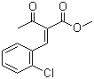 结构式 CAS# 67593-46-8, 2-乙酰基-3-(2-氯苯基)-丙烯酸甲酯