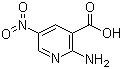 structure of CAS# 6760-14-1, 2-Amino-5-nitronicotinic acid;2-Amino-5-nitro-3-pyridinecarboxylic acid