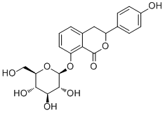 Hydrangenol 8-O-glucoside molecular structure (CAS 67600-94-6)