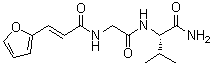 N-[3-(2-呋喃基)-1-氧代-2-丙烯基]甘氨酰-L-缬氨酰胺分子结构 (CAS 67607-49-2)