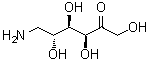 6-Amino-6-deoxy-D-fructose molecular structure (CAS 676346-39-7)
