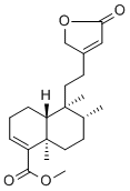Clerodermic acid methyl ester molecular structure (CAS 67650-47-9)