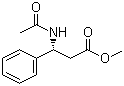 (R)-N-乙酰基-beta-苯丙氨酸甲酯分子结构 (CAS 67654-57-3)