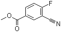 Methyl 3-cyano-4-fluorobenzoate molecular structure (CAS 676602-31-6)