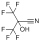 3,3,3-Trifluoro-2-hydroxy-2-(trifluoromethyl)propanenitrile molecular structure (CAS 677-77-0)