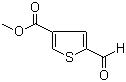 Methyl 2-formyl-4-thiophenecarboxylate molecular structure (CAS 67808-66-6)