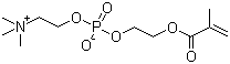 structure of CAS# 67881-98-5, 2-Methacryloyloxyethyl phosphorylcholine;2-(2-Methylprop-2-enoyloxy)ethyl 2-trimethylazaniumylethyl phosphate