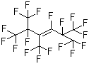 structure of CAS# 6792-31-0, Hexafluoropropene trimer;1,1,1,4,4,5,6,6,6-Nonafluoro-2,3,5-tris(trifluoromethyl)hex-2-ene