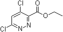 结构式 CAS# 679406-03-2, 4,6-二氯哒嗪-3-羧酸乙酯