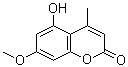 5-羟基-7-甲氧基-4-甲基-2H-1-苯并吡喃-2-酮分子结构 (CAS 6795-19-3)