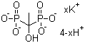 羟基乙叉二膦酸钾分子结构 (CAS 67953-76-8)