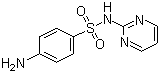 structure of CAS# 68-35-9, Sulfadiazine;4-Amino-N-2-pyrimidinyl-benzenesulfonamide; N1-(2-Pyrimidinyl)-sulfanilamide