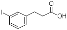 结构式 CAS# 68034-75-3, 3-(3-碘苯基)丙酸