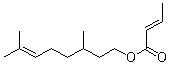 Citronellyl crotonate molecular structure (CAS 68039-38-3)
