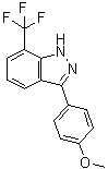3-(4-Methoxyphenyl)-7-(trifluoromethyl)-1H-indazole molecular structure (CAS 680611-14-7)