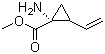 (1R,2S)-1-氨基-2-乙烯基环丙烷甲酸甲酯分子结构 (CAS 681260-04-8)