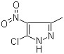 structure of CAS# 6814-58-0, 5-Chloro-3-methyl-4-nitro-1H-pyrazole