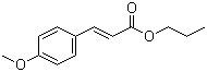 3-(4-甲氧基苯基)-2-丙烯酸丙酯分子结构 (CAS 68141-12-8)