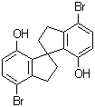 structure of CAS# 681481-91-4, 4,4'-Dibromo-2,2',3,3'-tetrahydro-1,1'-spirobi[1H-indene]-7,7'-diol
