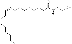 结构式 CAS# 68171-52-8, N-亚麻油酰基乙醇胺