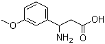 结构式 CAS# 68208-19-5, 3-氨基-3-(3-甲氧基苯基)丙酸
