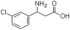 结构式 CAS# 68208-21-9, 3-氨基-3-(3'-氯苯基)丙酸