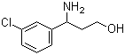 结构式 CAS# 68208-25-3, 3-氨基-3-(3-氯苯基)-1-丙醇