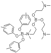 Tris[3(or 4)-methylphenolato][tris[2-(dimethylamino)ethyl] orthoborate]boron molecular structure (CAS 68224-81-7)