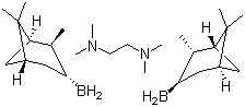 structure of CAS# 68297-74-5, (S)-Alpine-Boramine;(-)-Isopinocampheylborane N,N,N',N'-tetramethylethylenediamine complex