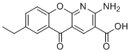 2-amino-7-ethyl-5-oxo-5H-[1]Benzopyrano[2,3-b]pyridine-3-carboxylic acid molecular structure (CAS 68302-51-2)