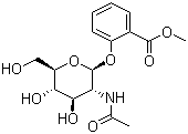 邻甲氧羰基苯基 2-乙酰氨基-2-脱氧-beta-D-吡喃葡萄糖苷分子结构 (CAS 6835-61-6)