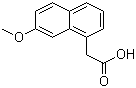 structure of CAS# 6836-22-2, 7-Methoxy-1-naphthaleneacetic acid;2-(7-Methoxynaphthalen-1-yl)acetic acid