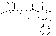 N-[(1-Methyl-1-tricyclo[3.3.1.1(3,7)]dec-1-ylethoxy)carbonyl]-L-tryptophan molecular structure (CAS 68388-91-0)