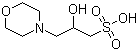 结构式 CAS# 68399-77-9, 3-(N-吗啉基)-2-羟基丙磺酸